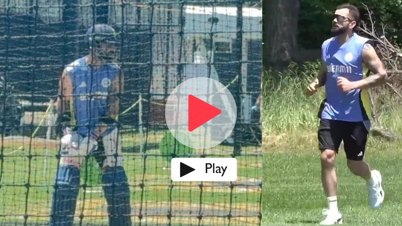 T20 WC 2024: देखें वीडियो, विराट कोहली ने रोहित और हार्दिक के साथ बहाया मैदान पे पसीना, Virat kohli joins team india for t20 world cup 2024