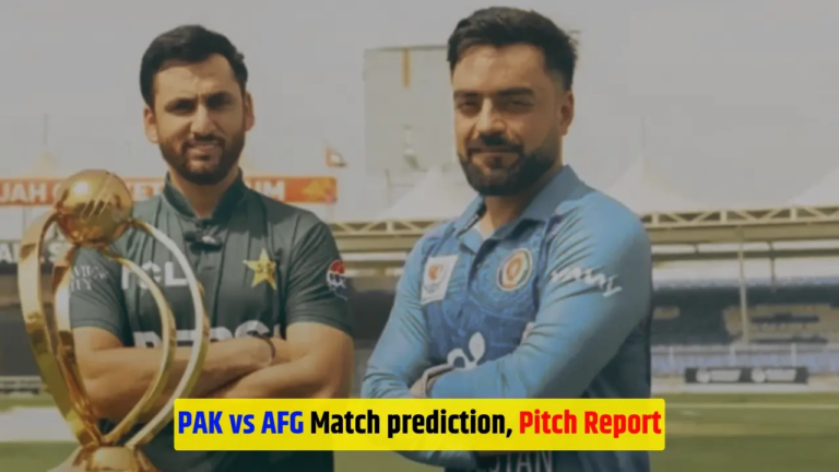 PAK vs AFG Match prediction, Pitch Report